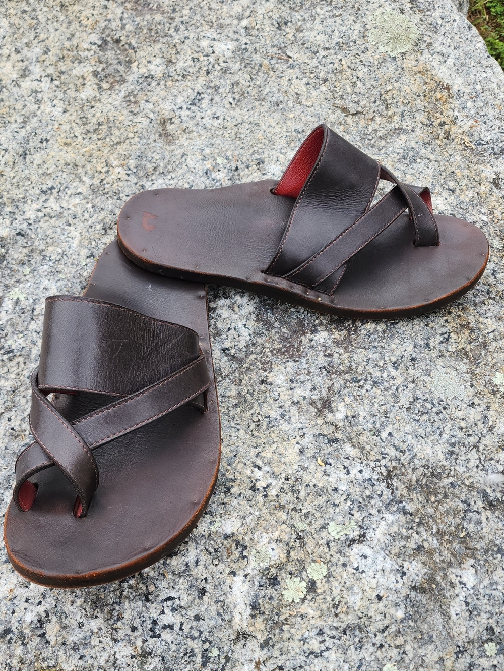 Men's Jutta Neumann Brown Leather Slide Sandals size 9 D